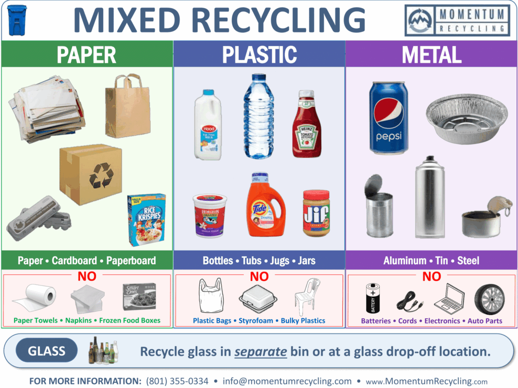 Printable Recycling Sorting Activity Worksheet