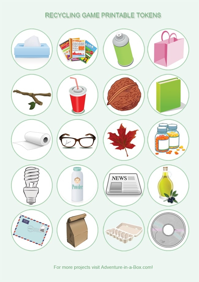 Printable Recycling Sorting Activity Worksheet