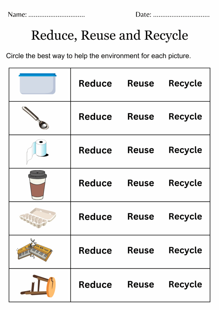 Printable Reduce Reuse Recycle Worksheets For Kindergarten Made By Printable Reduce Reuse Recycle Worksheets For Kindergarten Made By