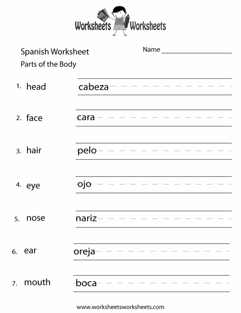 Printable Spanish Worksheets For Beginners Pdf Printable Worksheets Printable Spanish Worksheets For Beginners Pdf Printable Worksheets