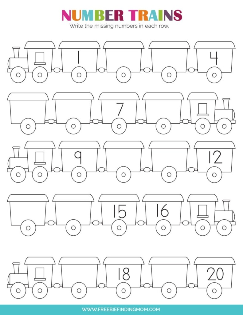 Printable Tracing Numbers Worksheets For Kindergarten