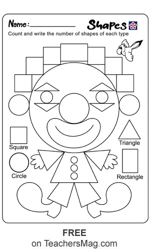 Shapes And Colors Worksheets For Kindergarten Students TeachersMag