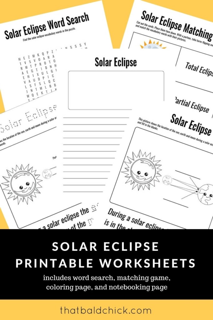 Solar Eclipse Printable Worksheets That Bald Chick Solar Eclipse Printable Worksheets That Bald Chick