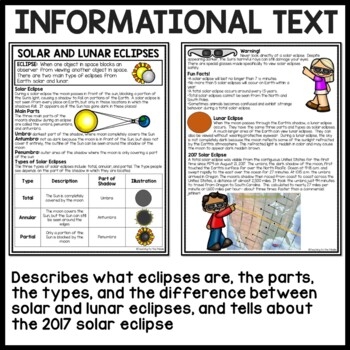 Solar Eclipse Worksheets For Elementary Students Engaging Educational 