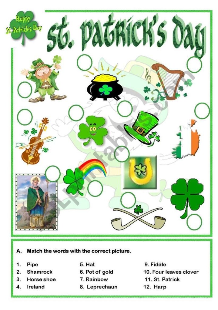 St Patrick s Day ESL Worksheet By Isaserra