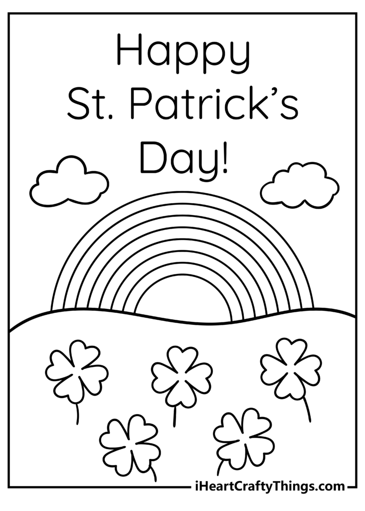 St Patricks Day Coloring Pages 2024 100 Free Printables Worksheets 