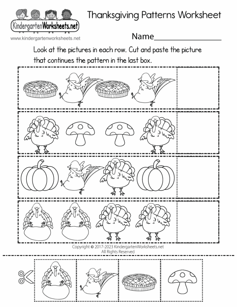 Thanksgiving Free Worksheets Printable Worksheets