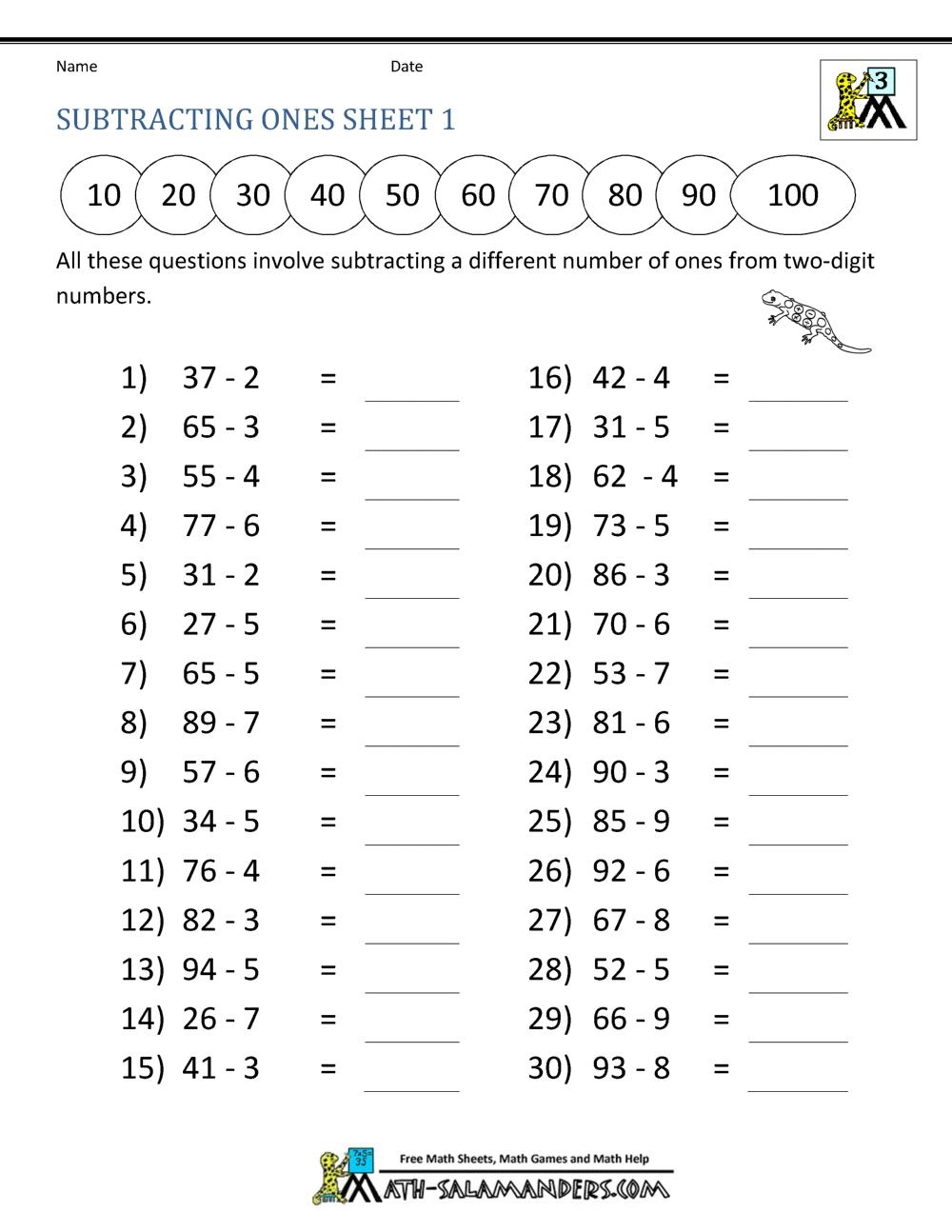 Third Grade Math Worksheets Printable Multiplication Printable Worksheets