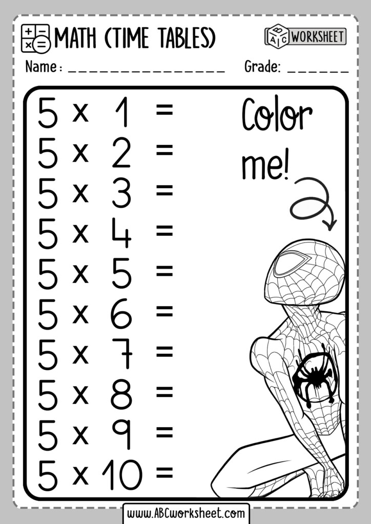 Times Tables Worksheets Printable Printable Worksheets Times Tables Worksheets Printable Printable Worksheets