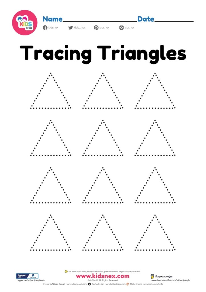 Tracing Shapes Worksheets Pdf Preschool Kindergarten Worksheets