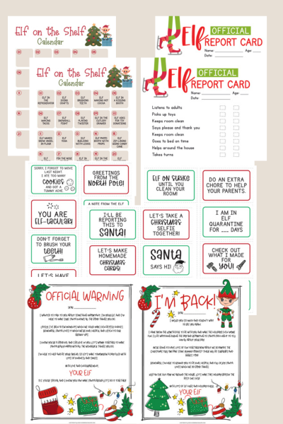 Ultimate Elf On The Shelf Printable Bundle 7 Items Worksheets Library Ultimate Elf On The Shelf Printable Bundle 7 Items Worksheets Library