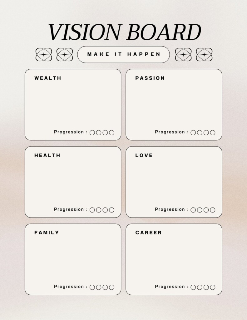 Vision Board Template Printable Pdf Free Worksheets For Kids