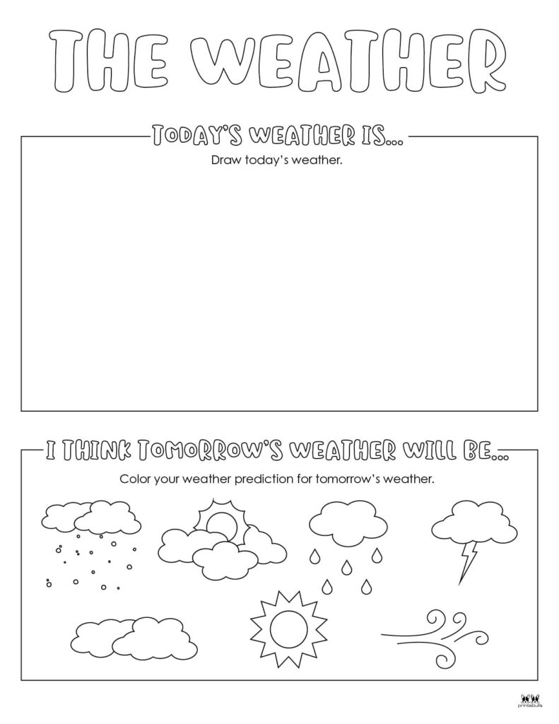 Weather Worksheets Printables 50 FREE Pages Printabulls 