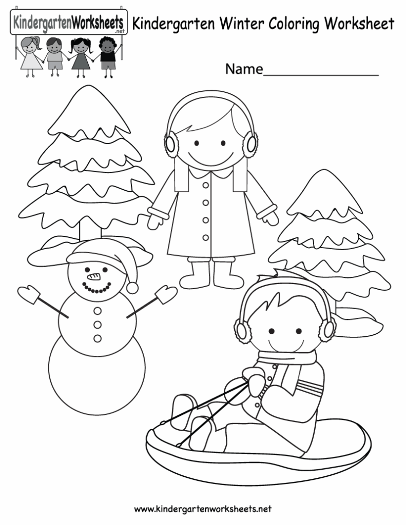 Winter Worksheets Kindergarten