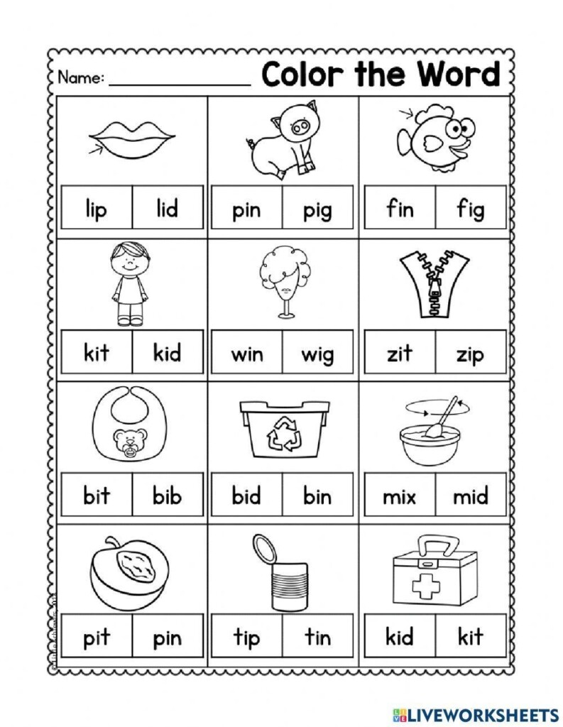 Word Search CVC Worksheets Free Printable Worksheets Library