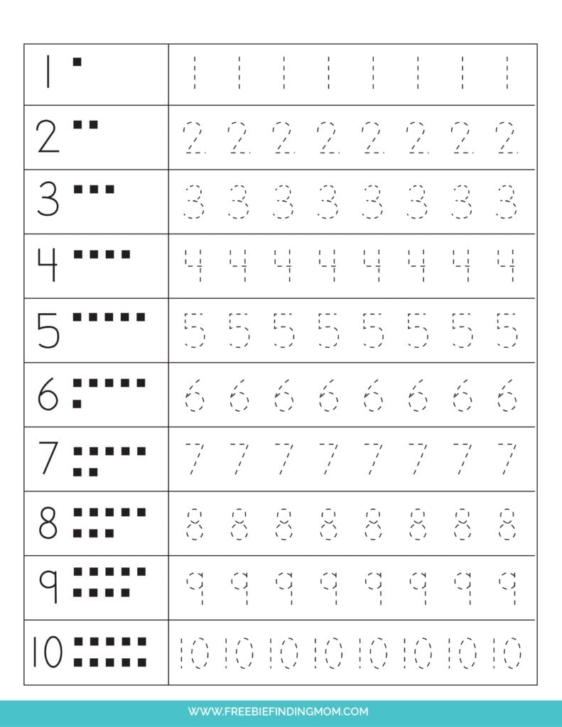 Writing Numbers Worksheet 1 20 Pdf Printable Worksheets